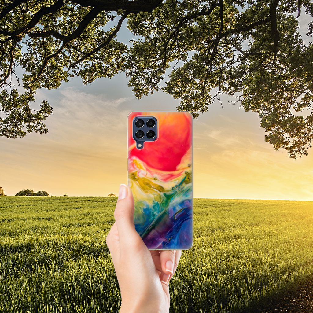 Hoesje maken Samsung Galaxy M53 Watercolor Dark