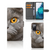 Telefoonhoesje met Pasjes Samsung Galaxy S20 FE Britse Korthaar met intense blik van een kat.