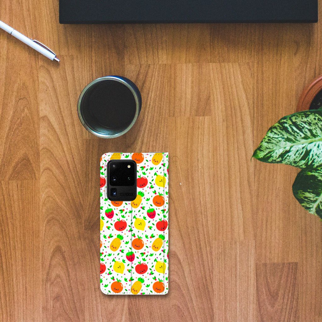 Samsung Galaxy S20 Ultra Flip Style Cover Fruits - B2C Telecom