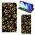 Motorola Moto G8 Power Smart Cover Gouden Bloemen