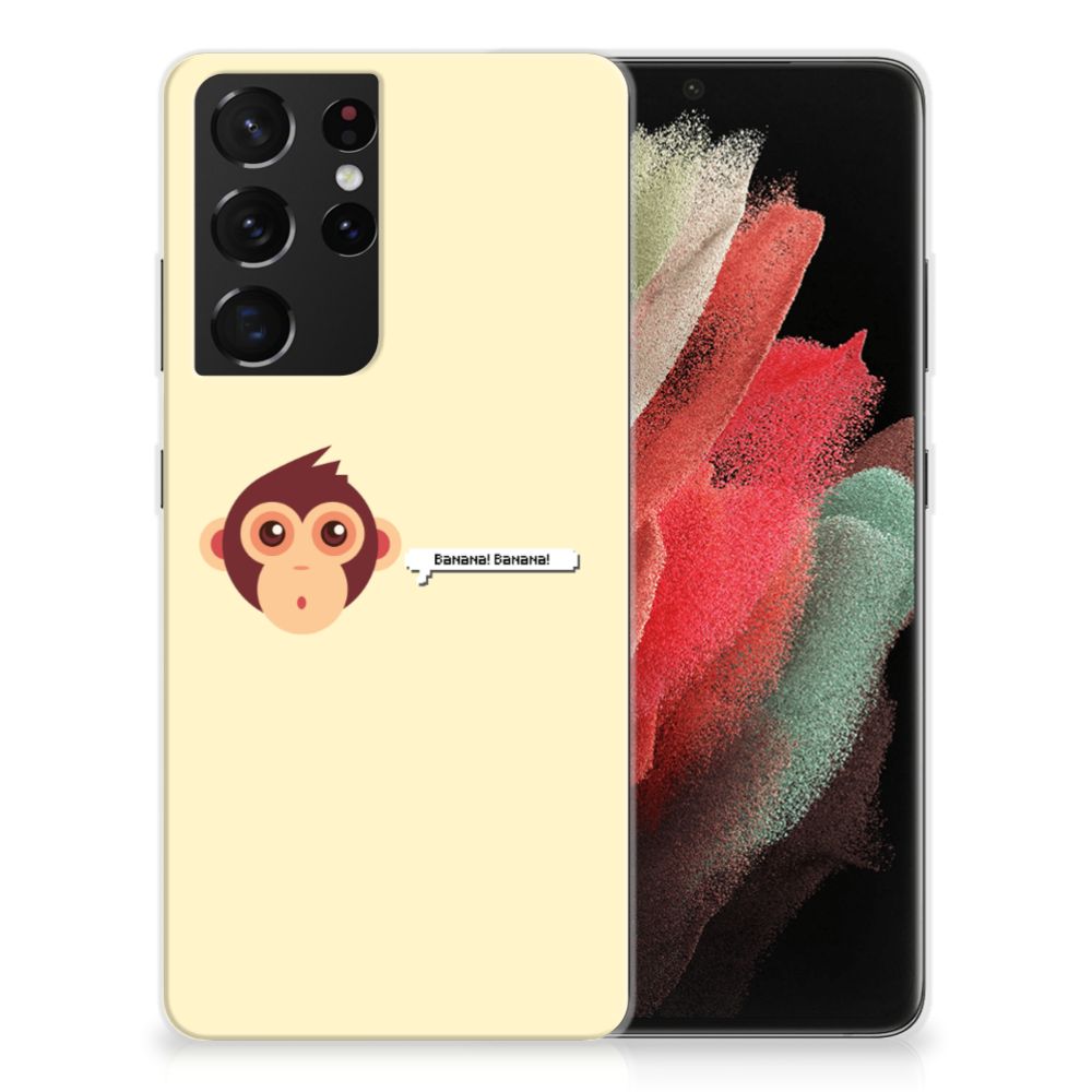 Samsung Galaxy S21 Ultra Telefoonhoesje met Naam Monkey B2C Telecom