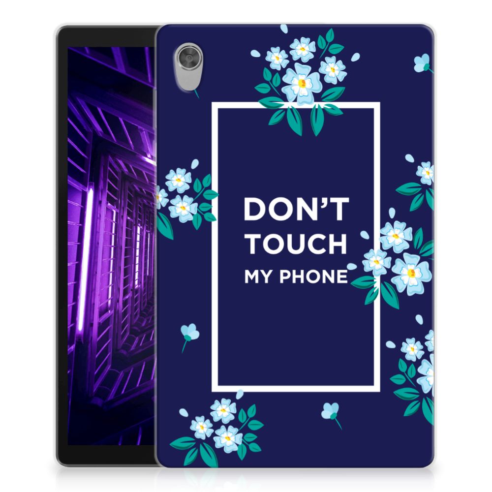 Lenovo Tab M10 HD (2de generatie) Print Case Flowers Blue DTMP - B2C Telecom