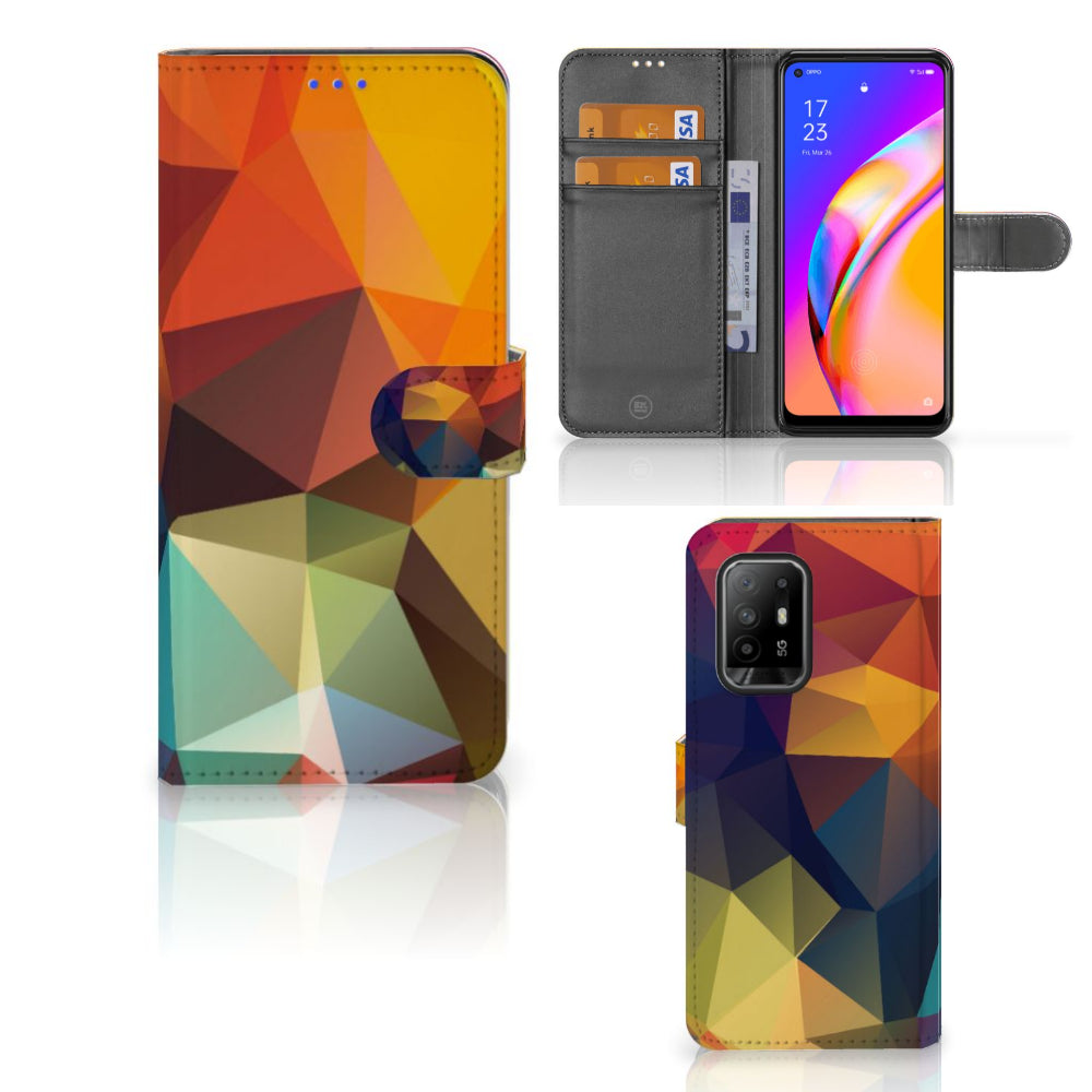 OPPO Reno5 Z | A94 5G Book Case Polygon Color