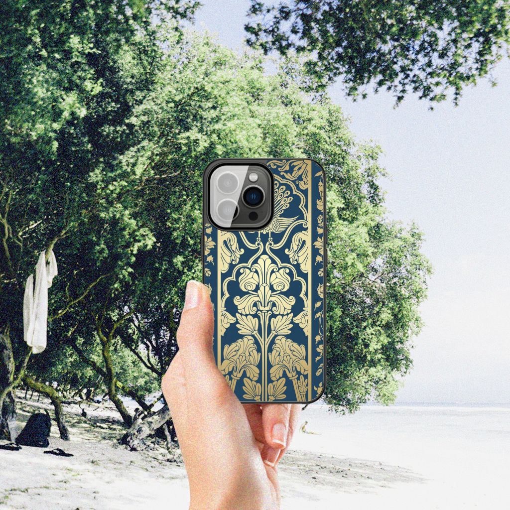 iPhone 13 Pro Bloemen Hoesje Beige Flowers B2C Telecom