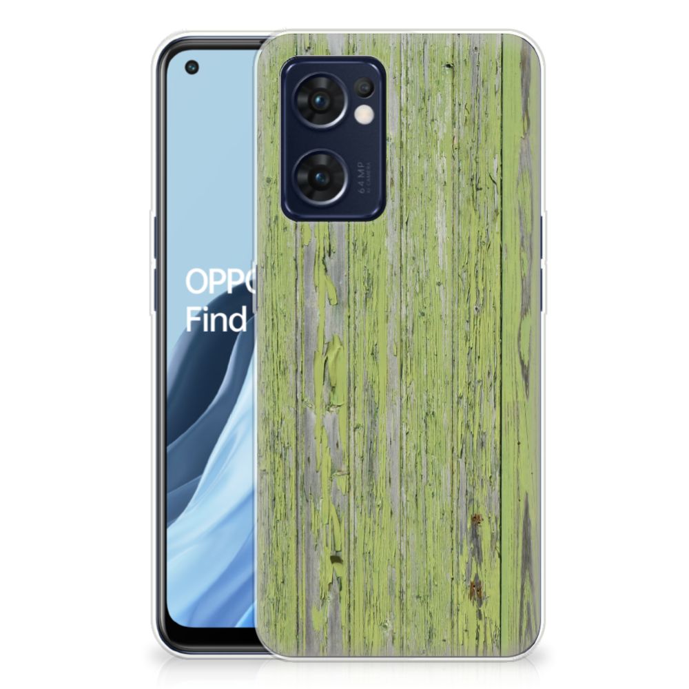 OPPO Reno 7 5G | Find X5 Lite Bumper Hoesje Green Wood