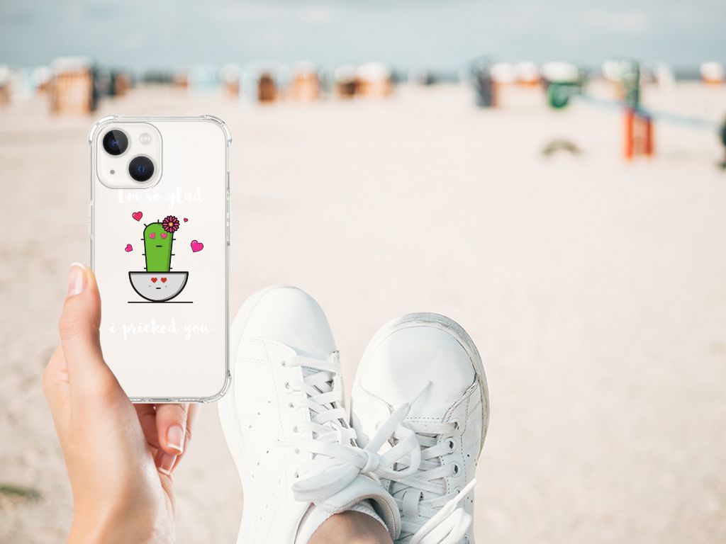 iPhone 13 Stevig Bumper Hoesje Cactus Glad B2C Telecom