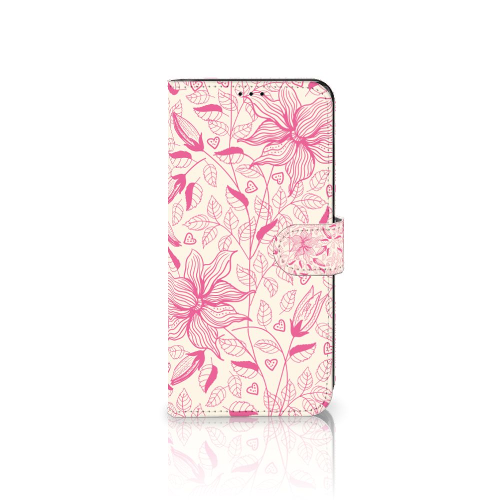 Motorola Edge 30 Pro Hoesje Pink Flowers