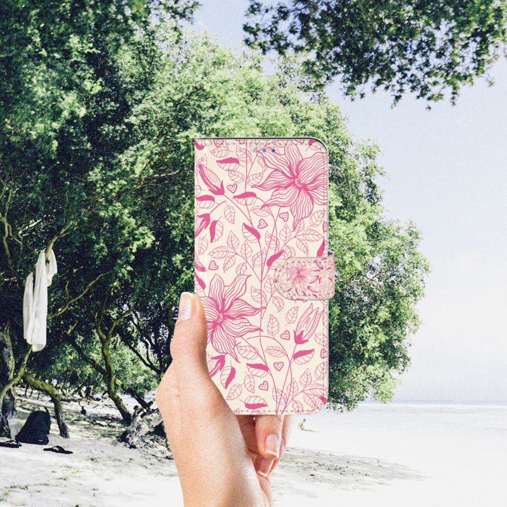 OPPO Find X3 Neo 5G Hoesje Pink Flowers