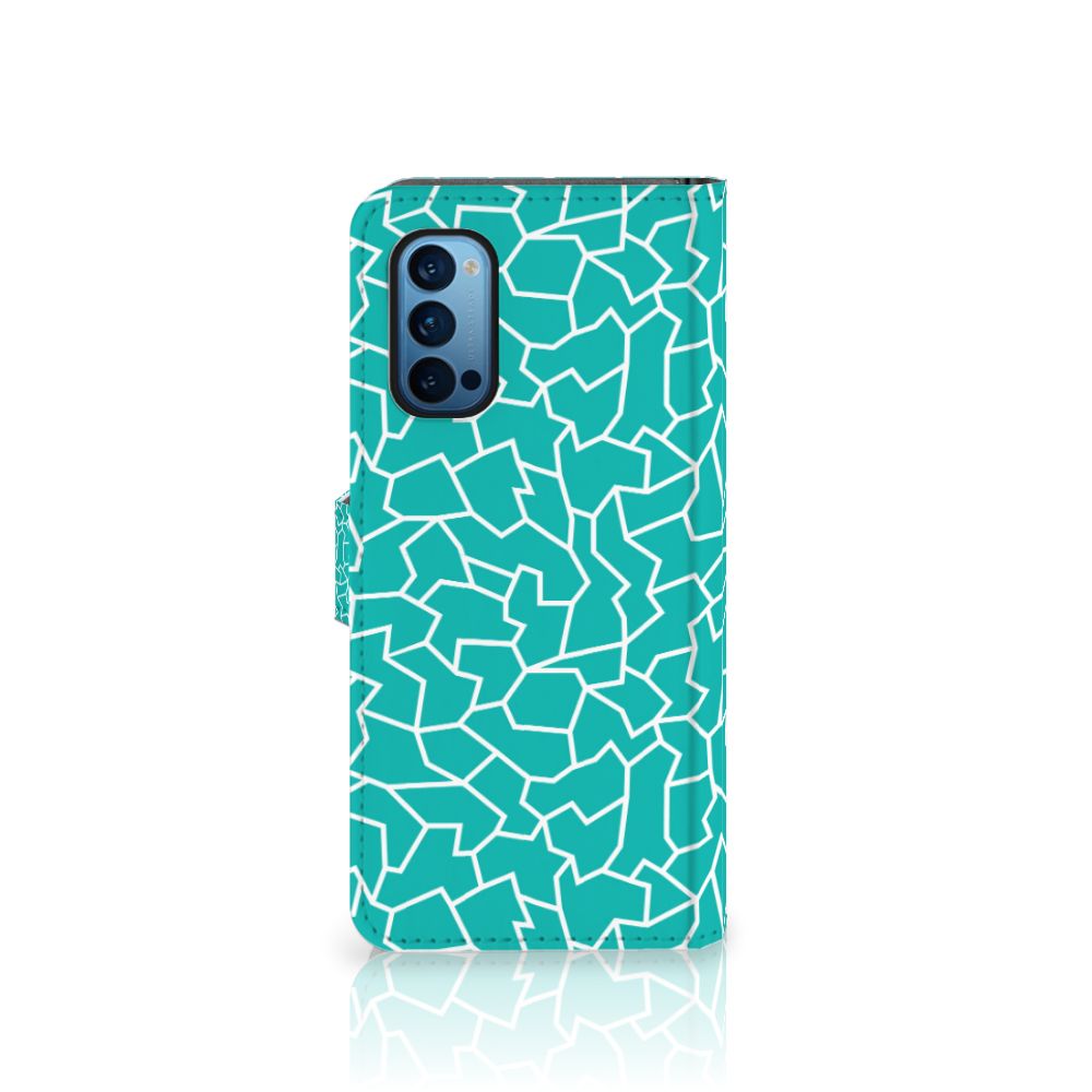 OPPO Reno 4 Pro 5G Hoesje Cracks Blue