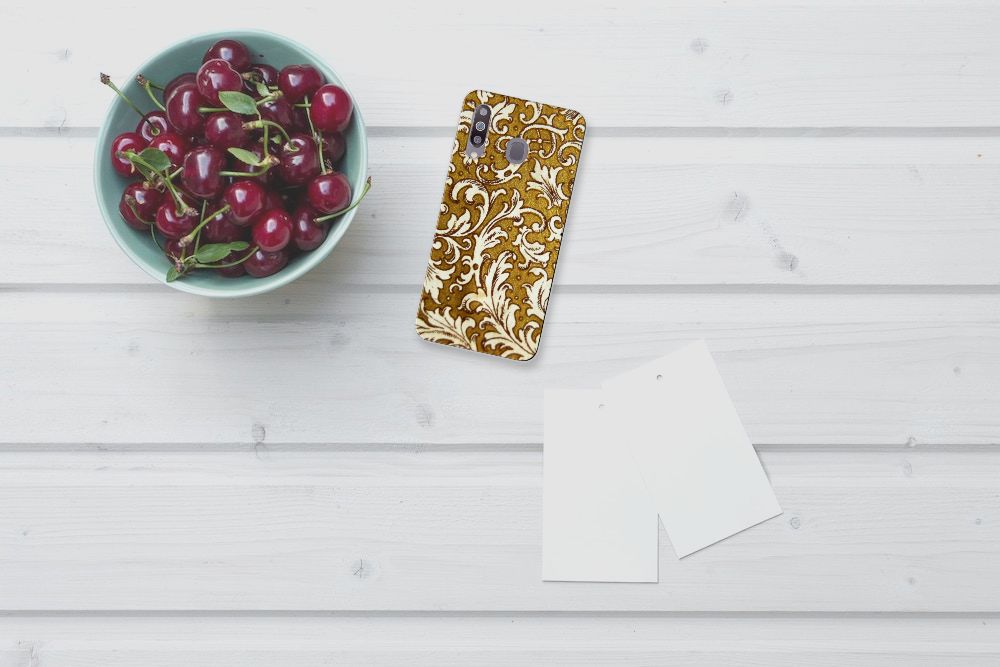 Siliconen Hoesje Samsung Galaxy M30 Barok Goud