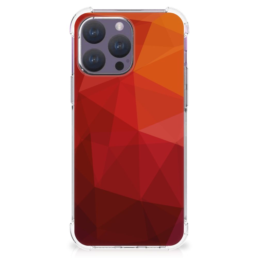 Shockproof Case voor iPhone 15 Pro Max Polygon Red B2C Telecom