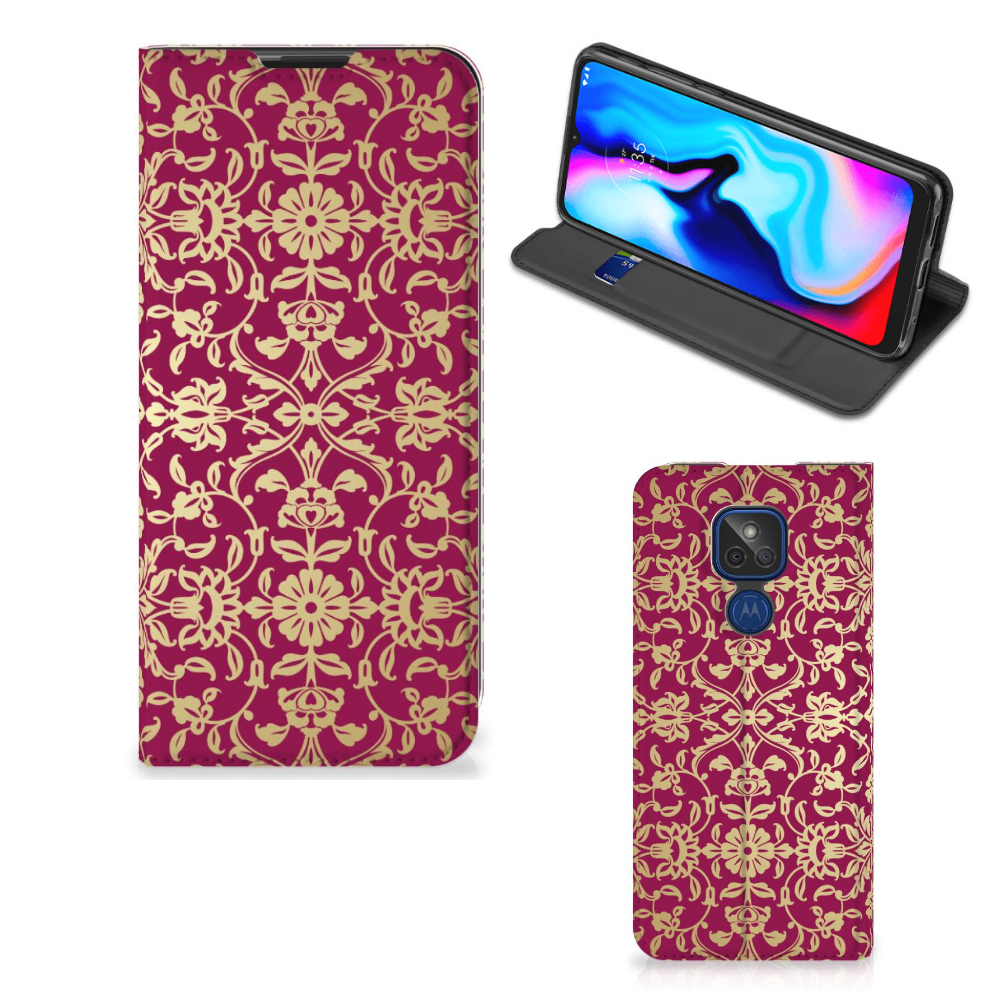 Telefoon Hoesje Motorola Moto G9 Play Barok Pink - B2C Telecom