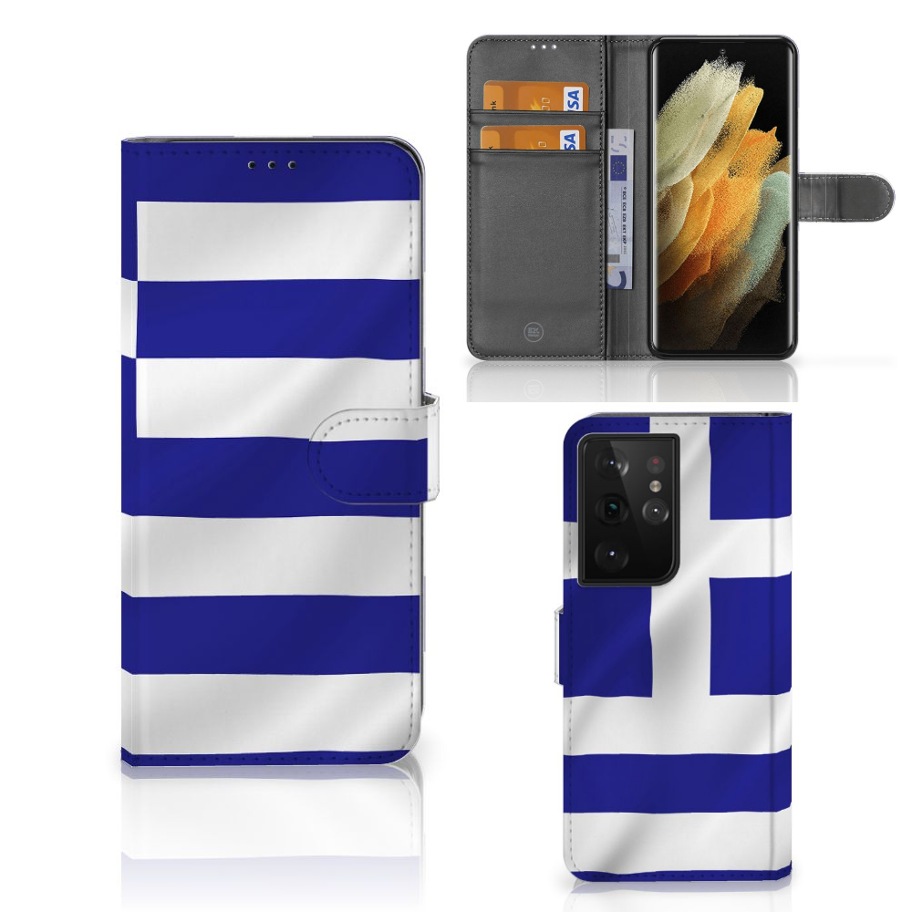 Samsung Galaxy S21 Ultra Bookstyle Case Griekenland