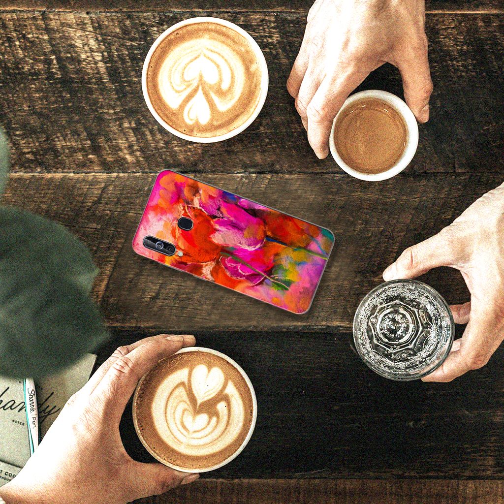 Hoesje maken Samsung Galaxy A60 Tulips