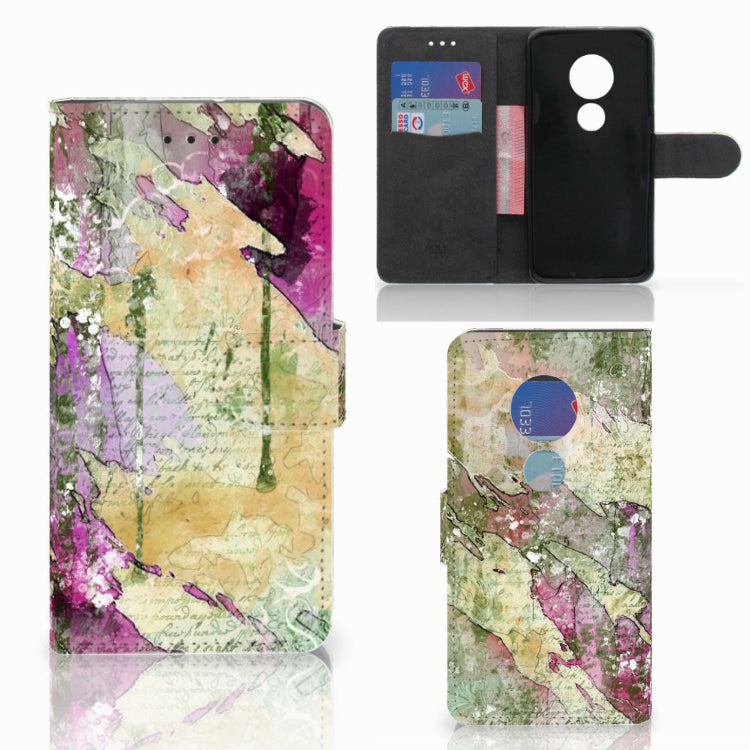 Hoesje Motorola Moto G7 Play Letter Painting