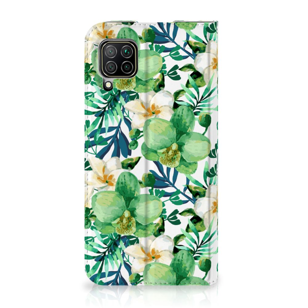 Huawei P40 Lite Smart Cover Orchidee Groen - B2C Telecom