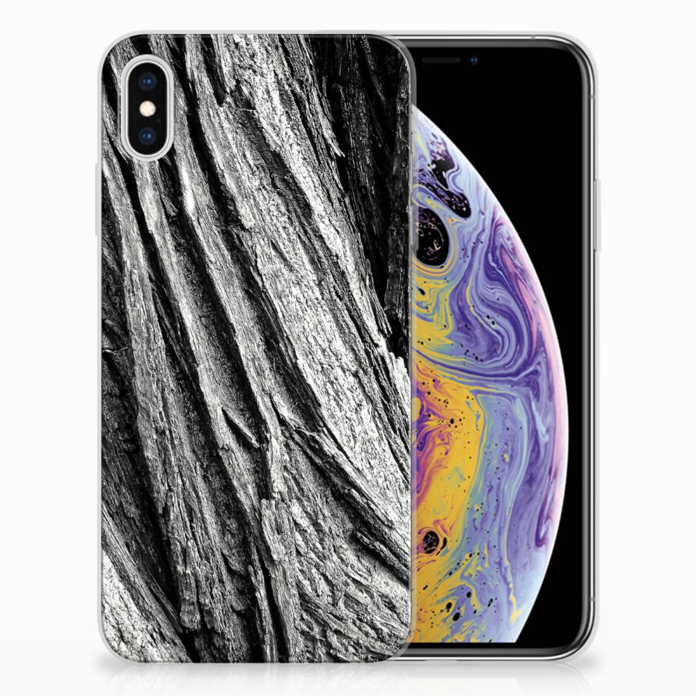 Bumper Hoesje Apple iPhone Xs Max Boomschors Grijs