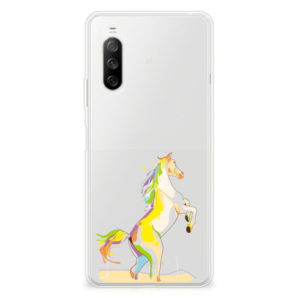 Sony Xperia 10 III Telefoonhoesje met Naam Horse Color