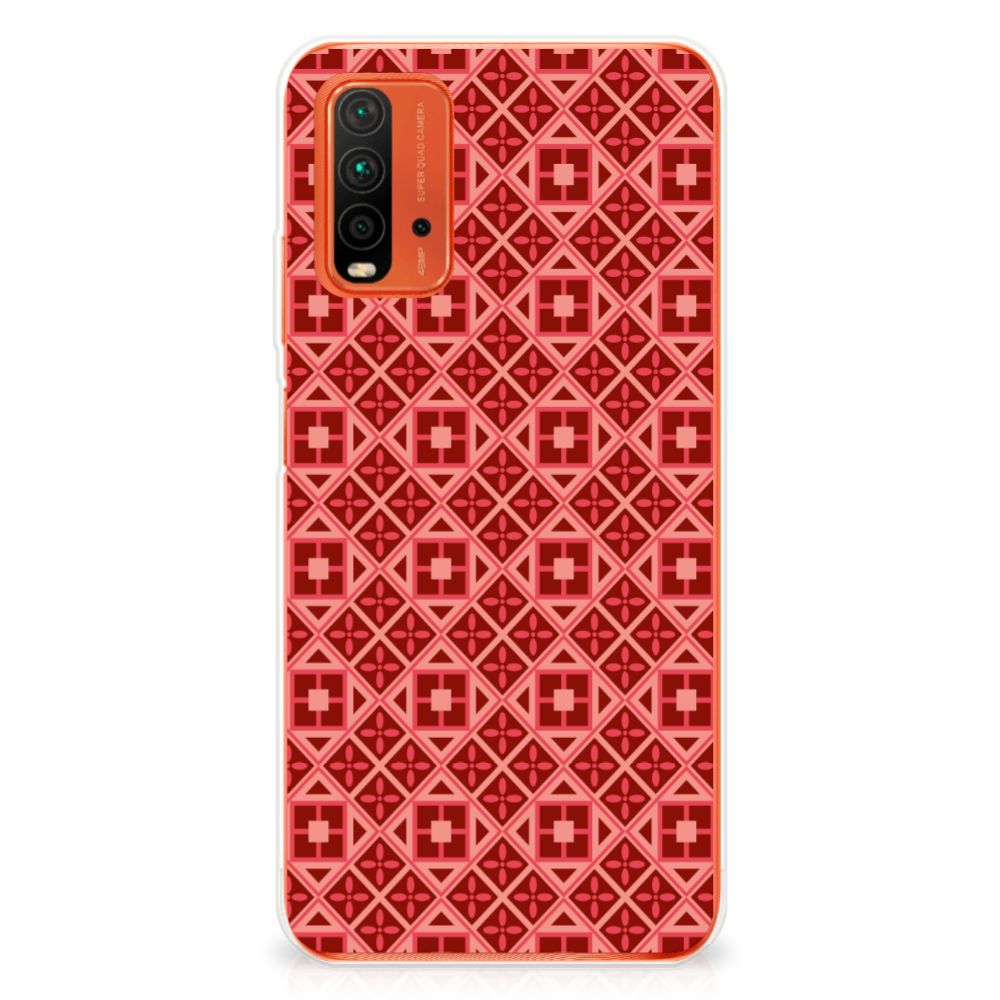 Xiaomi Poco M3 TPU bumper Batik Rood