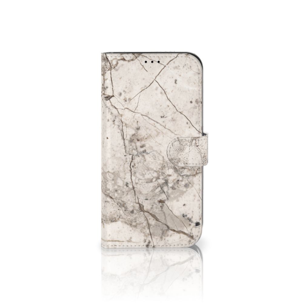 iPhone 13 Pro Max Bookcase Marmer Beige