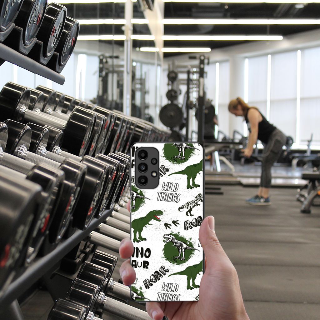 Dierenprint Telefoonhoesje voor Samsung Galaxy A13 4G Dinosaurus B2C Telecom