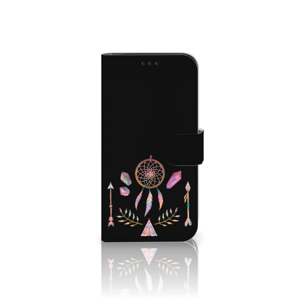 iPhone 13 Pro Leuk Hoesje Boho Dreamcatcher met een kleurrijke droomvanger, tipi en pijlen 🌈.
