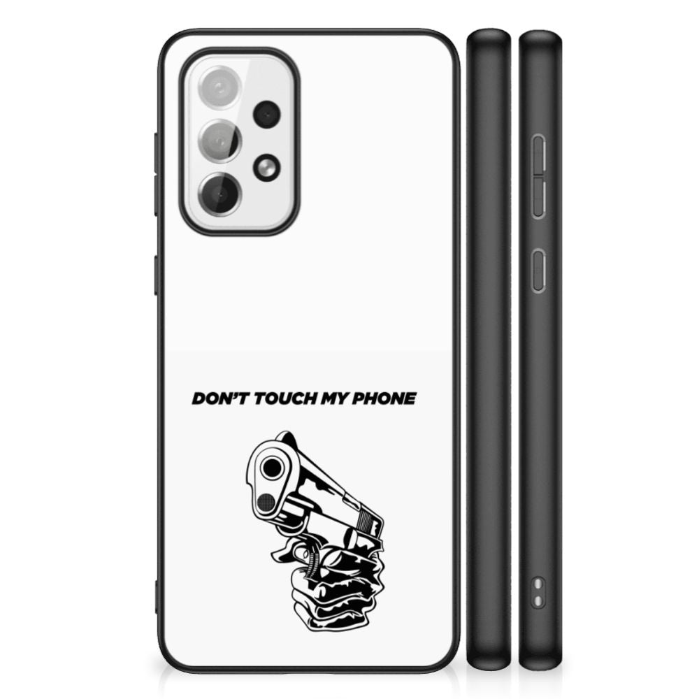 Samsung Galaxy A73 Telefoon Hoesje Gun Don't Touch My Phone B2C Telecom