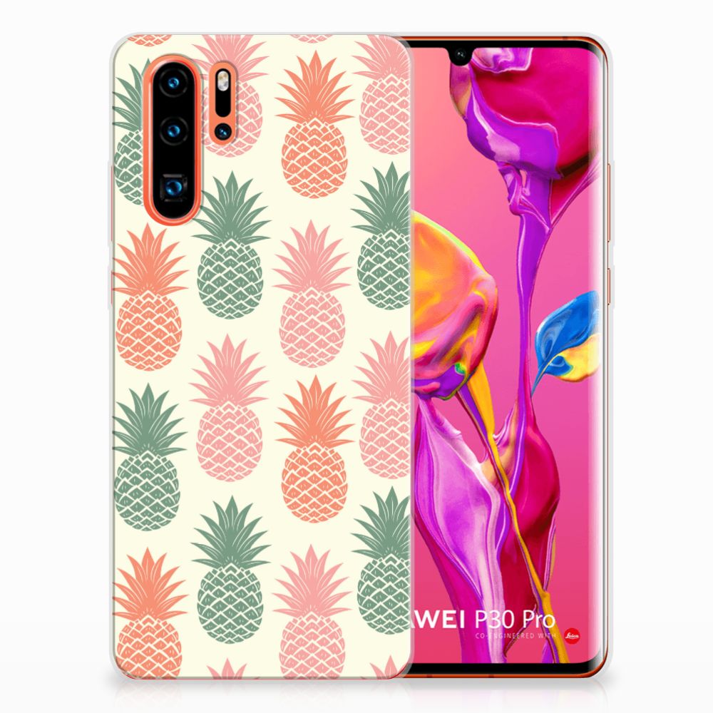 Huawei P30 Pro Siliconen Case Ananas