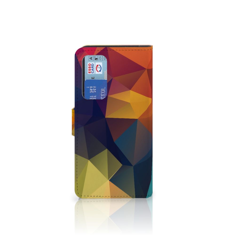 Huawei P40 Book Case Polygon Color