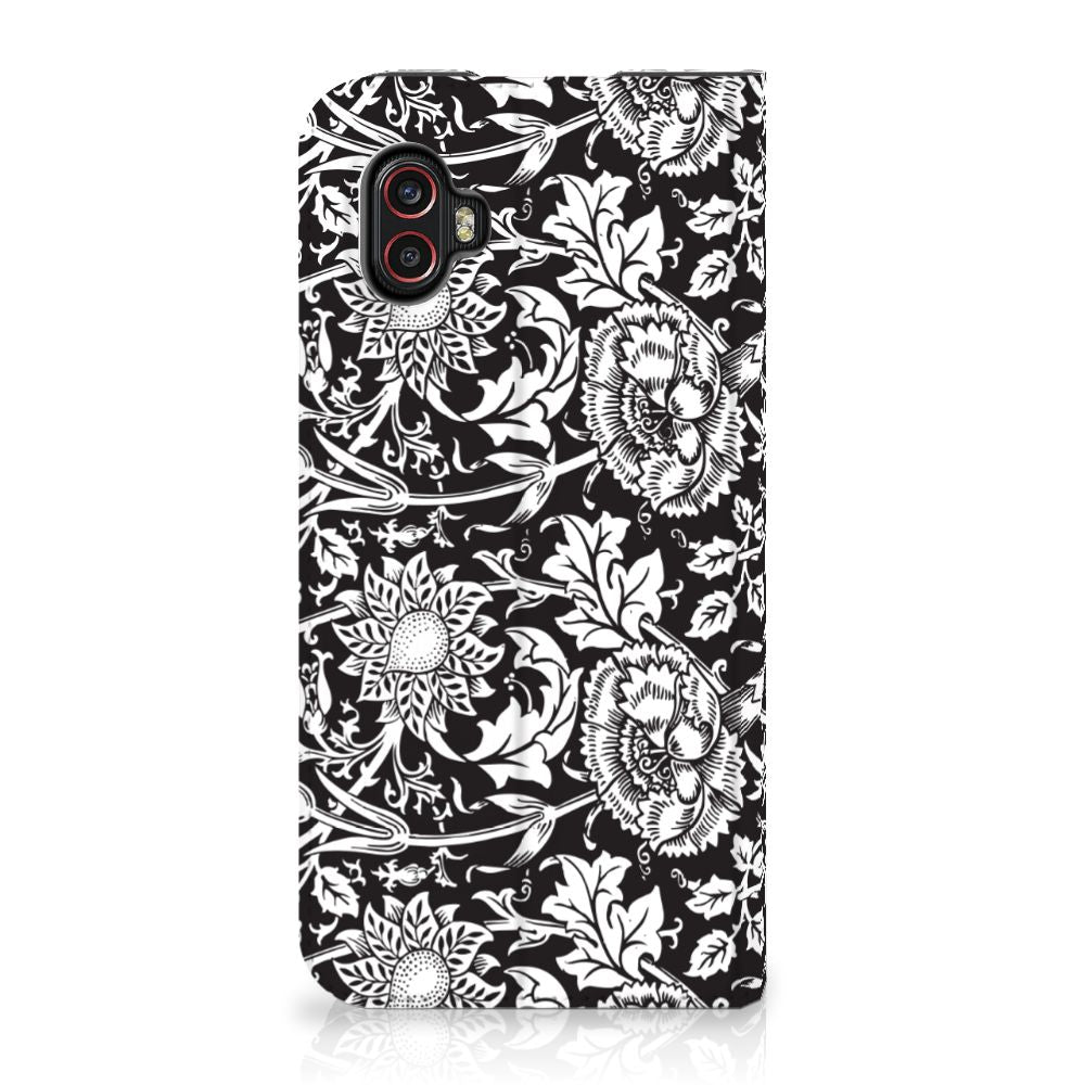 Samsung Galaxy Xcover 6 Pro Smart Cover Black Flowers - B2C Telecom