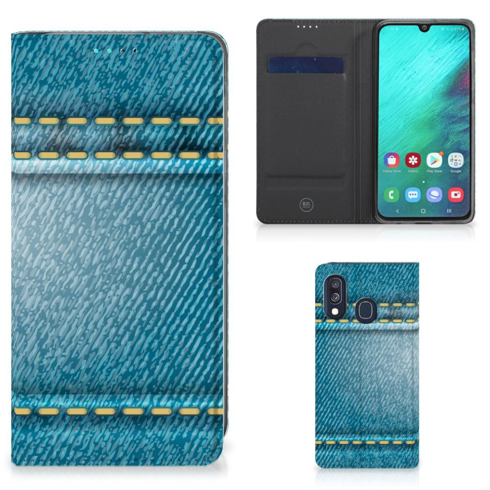 Samsung Galaxy A40 Hippe Standcase Jeans