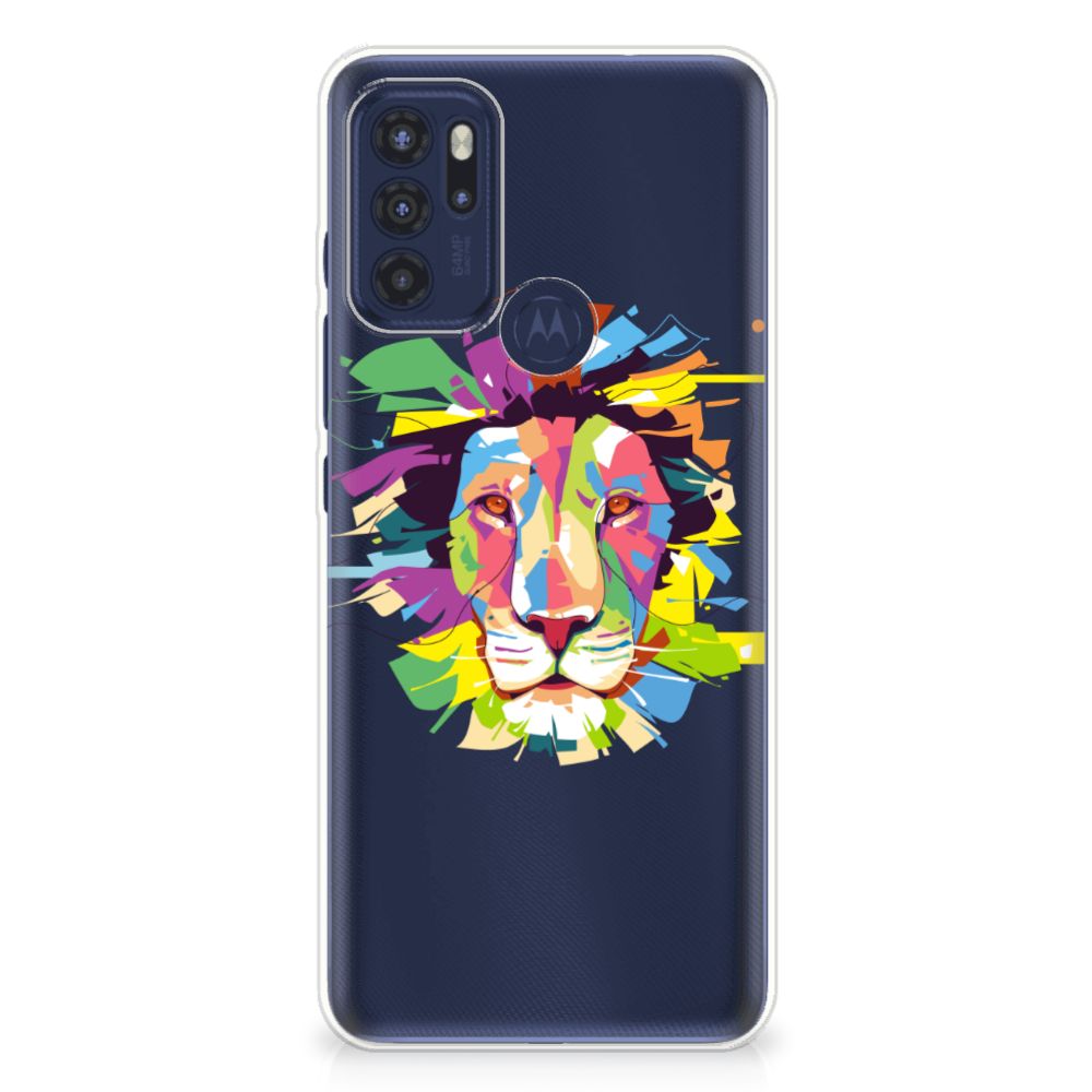 Motorola Moto G60s Telefoonhoesje met Naam Lion Color B2C Telecom