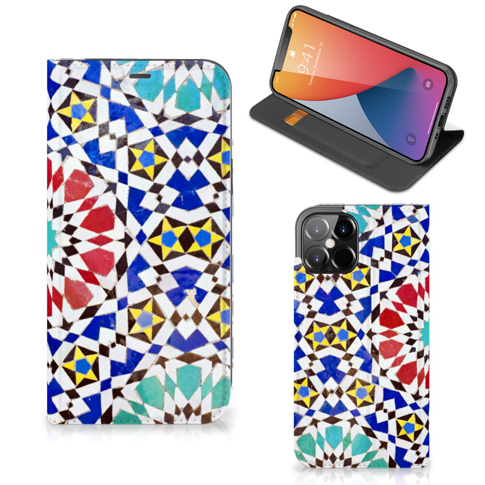 iPhone 12 Pro Max Standcase Mozaïek - B2C Telecom