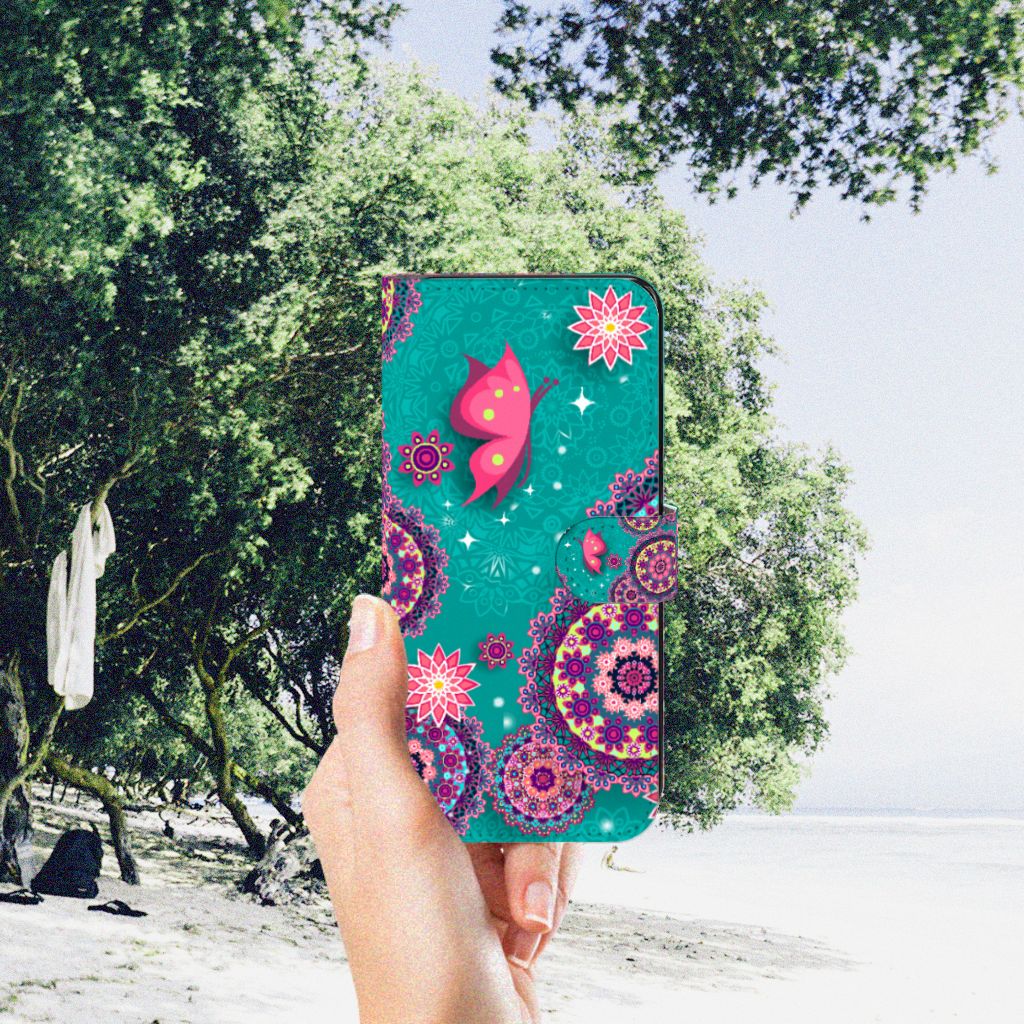 Samsung Galaxy A34 Hoesje Cirkels en Vlinders