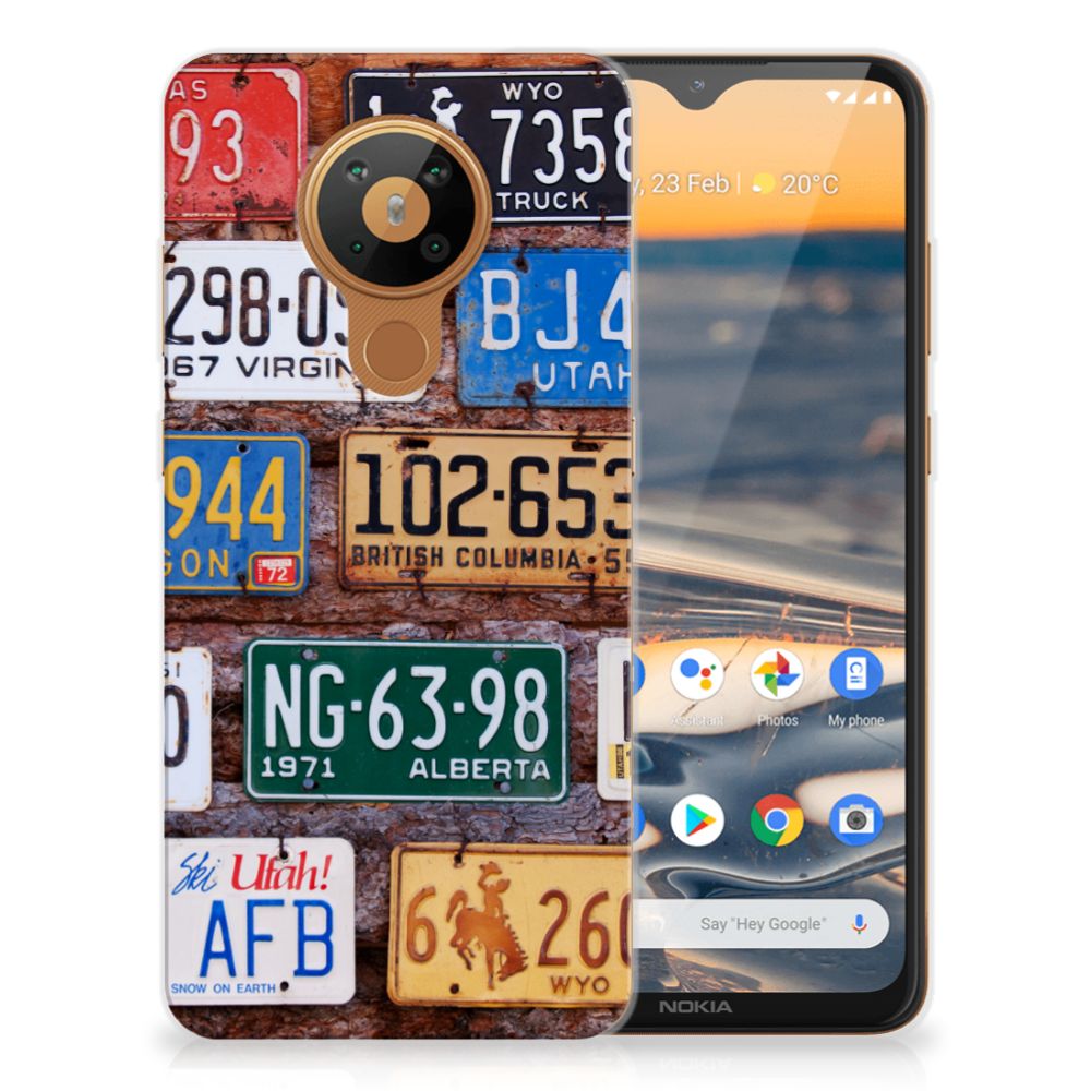 Nokia 5.3 Siliconen Hoesje met foto Kentekenplaten B2C Telecom