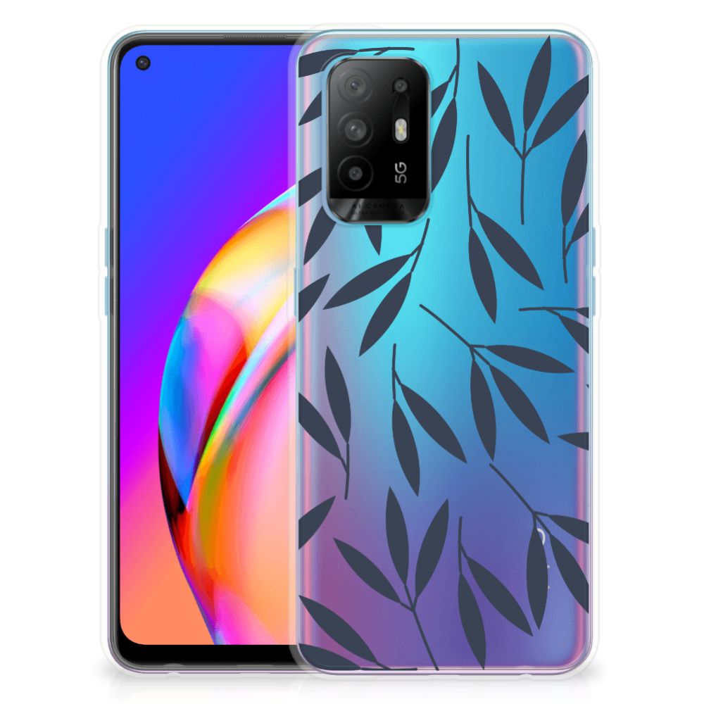 OPPO A94 5G | Reno5 Z TPU Case Leaves Blue