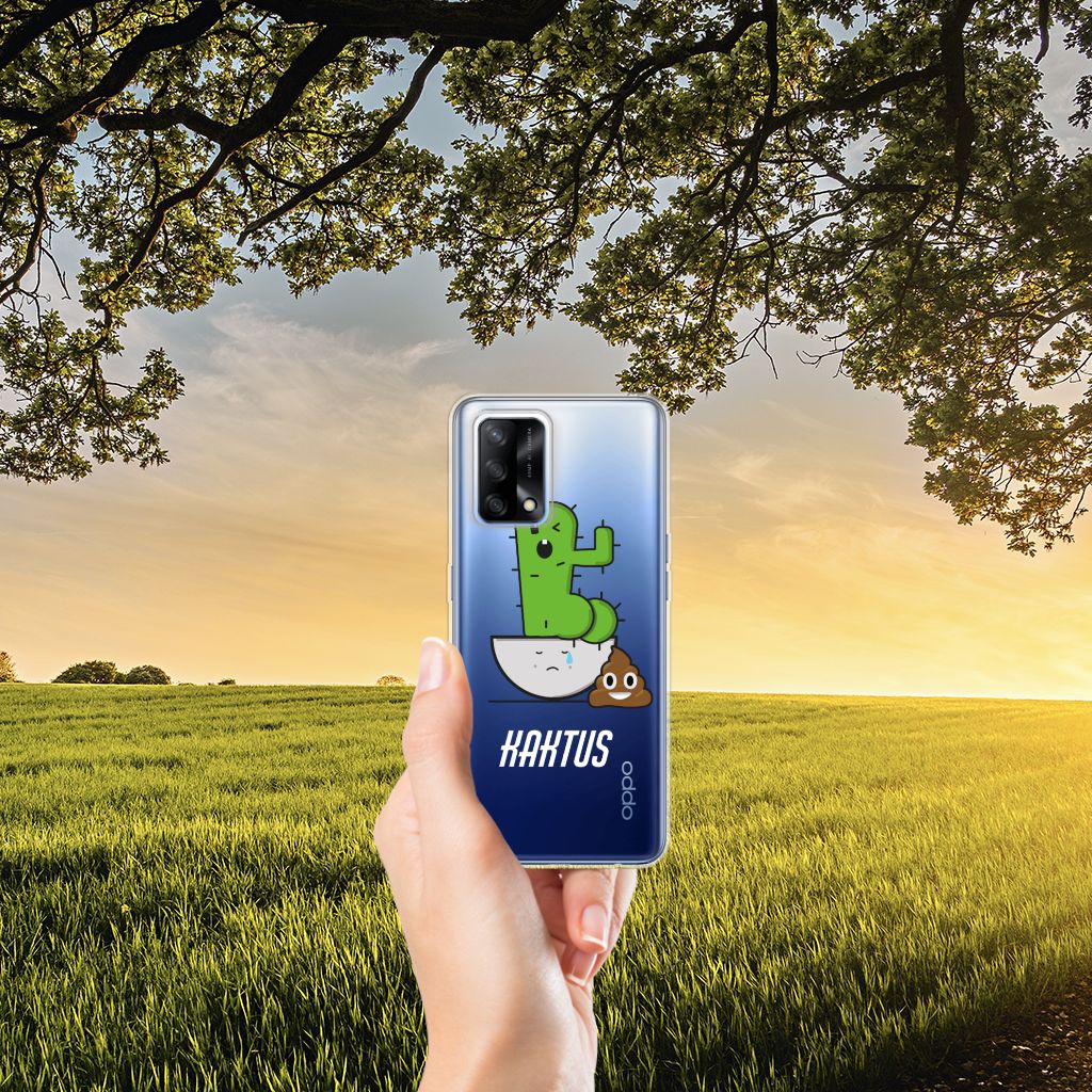 OPPO A74 4G Telefoonhoesje met Naam Cactus Poo B2C Telecom