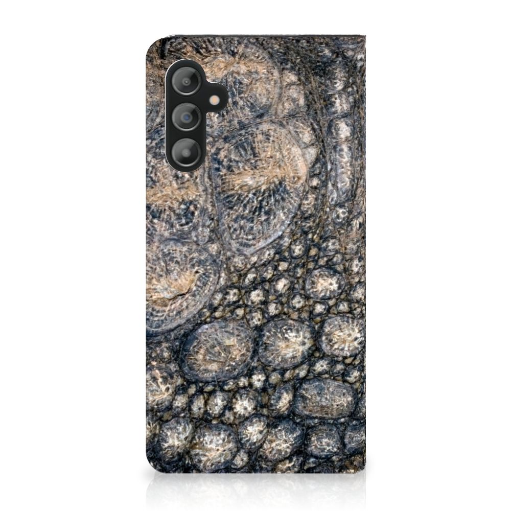 Samsung Galaxy A14 5G Hoesje maken Krokodillenprint in unieke krokodillen textuur.