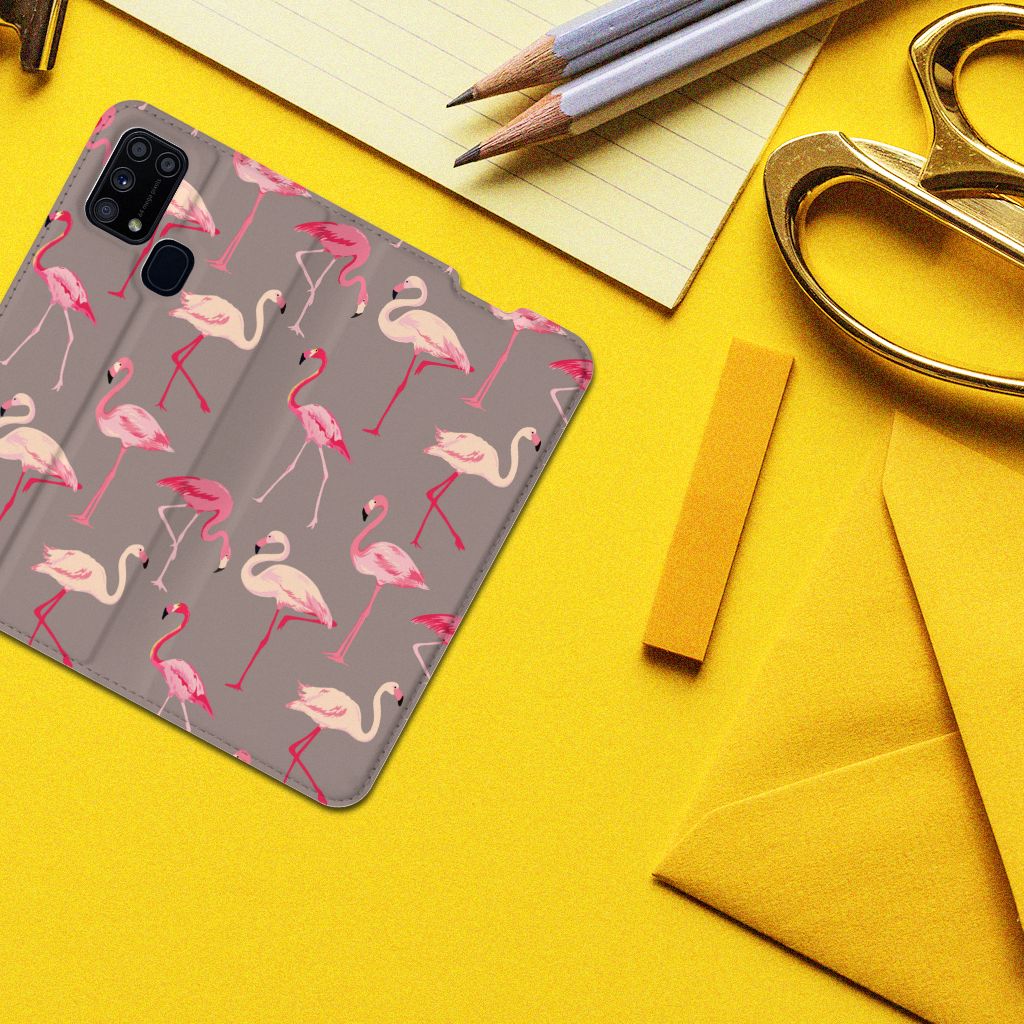 Samsung Galaxy M31 Hoesje maken Flamingo - B2C Telecom