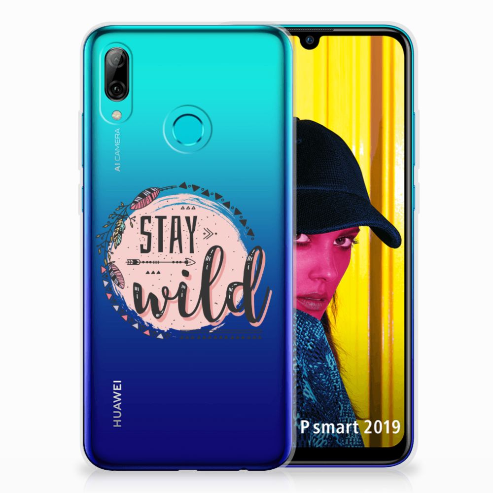 Huawei P Smart 2019 Telefoonhoesje met Naam Boho Stay Wild