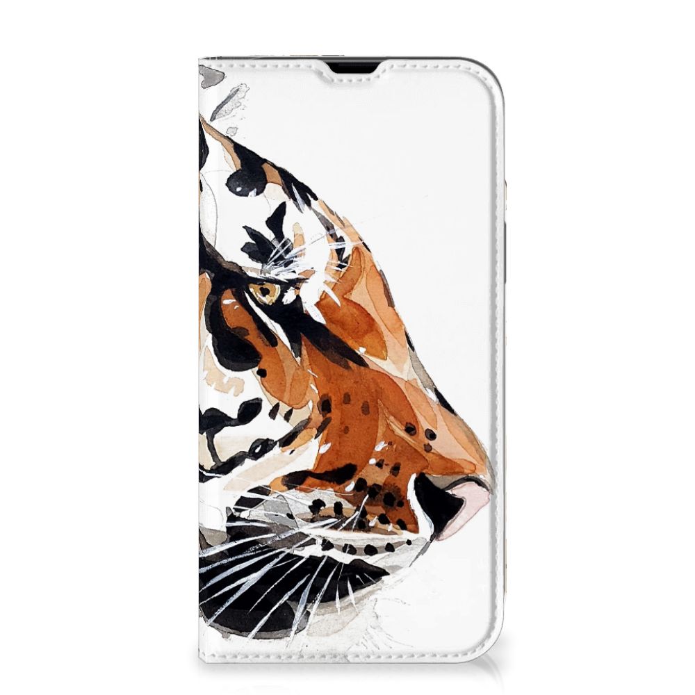 Bookcase iPhone 13 Pro Max Watercolor Tiger - B2C Telecom