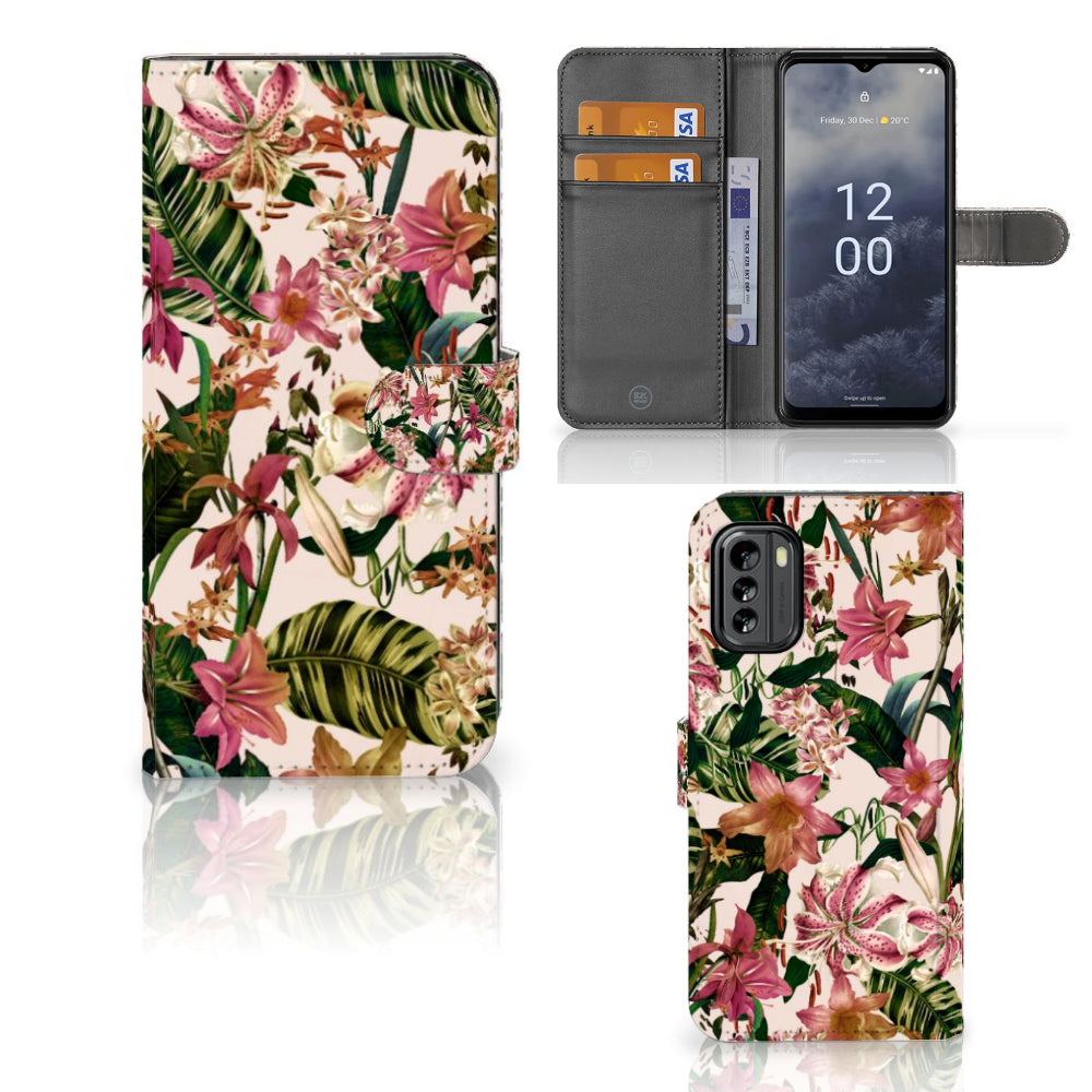 Nokia G60 Hoesje Flowers