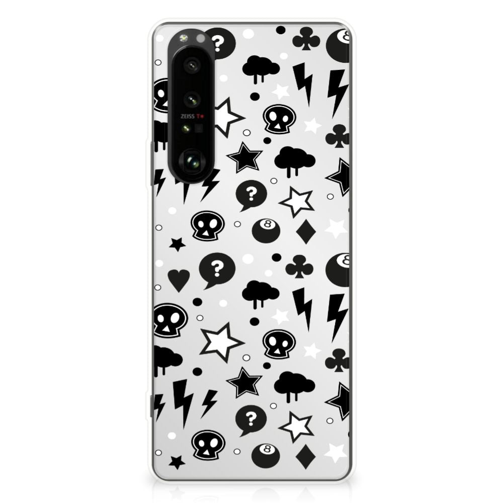 Silicone Back Case Sony Xperia 1 III Silver Punk