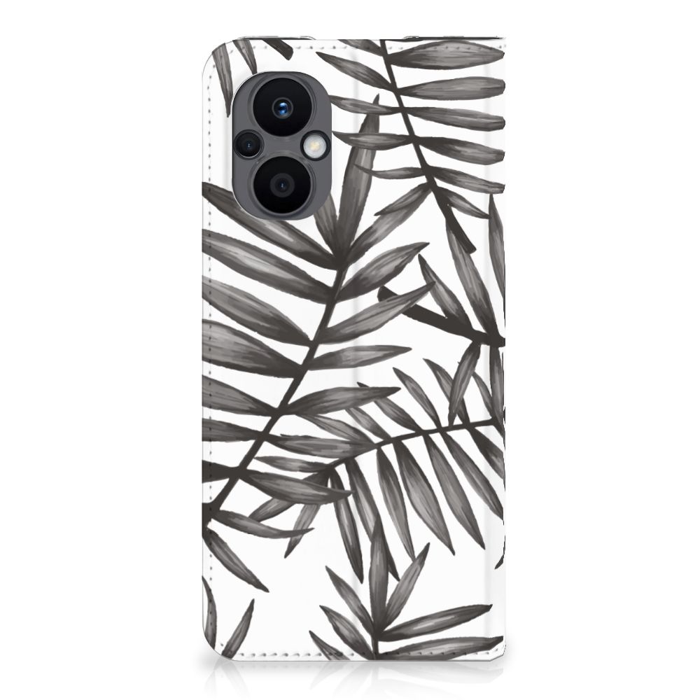 OPPO Reno8 Lite Smart Cover Leaves Grey - B2C Telecom