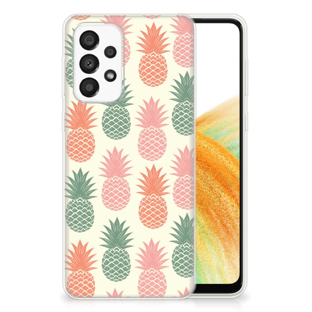 Samsung Galaxy A33 5G Siliconen Case Ananas