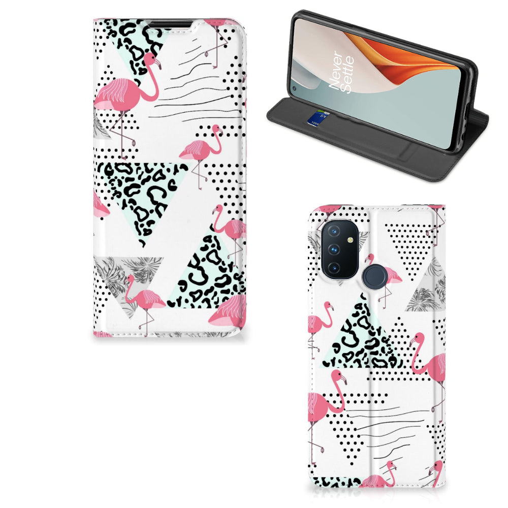 OnePlus Nord N100 Hoesje maken Flamingo Triangle