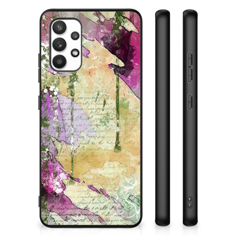 Kleurrijke Telefoonhoesje Samsung Galaxy A32 4G | A32 5G Enterprise Editie Letter Painting B2C Telecom