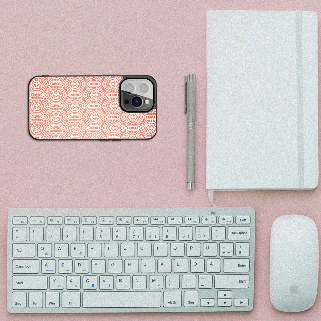 iPhone 13 Pro Back Case Pattern Orange B2C Telecom