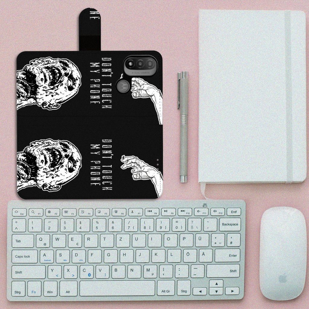 Portemonnee Hoesje Motorola Moto E20 | E30 | E40 Zombie