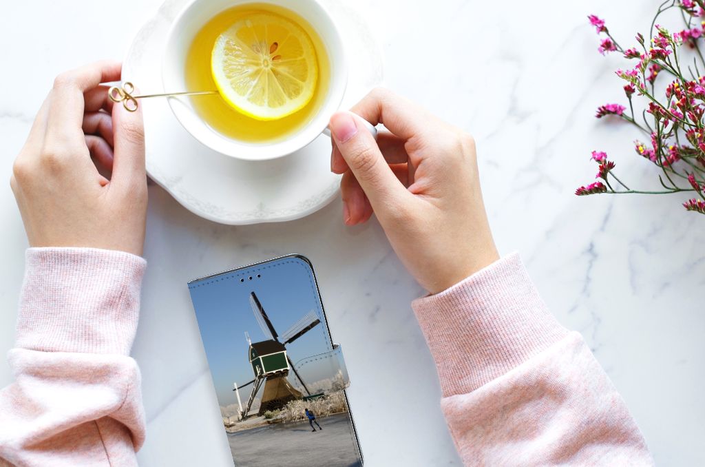 Samsung Galaxy S7 Edge Flip Cover Schaatsers